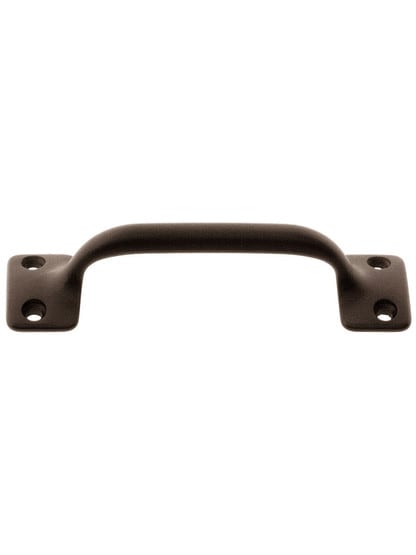 3 1/2 inch On Center Solid Brass Handle in Oil-Rubbed Bronze.